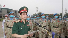 Thiếu tướng Hoàng Kim Phụng, Cục trưởng Cục Gìn giữ hòa bình Việt Nam. (Ảnh: Trọng Đức/TTXVN)