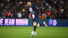 Messi trong màu áo PSG.