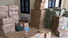 Số hàng hóa nghi là nhập lậu đang bị tạm giữ để làm rõ. (Nguồn: Công an tỉnh Quảng Bình)