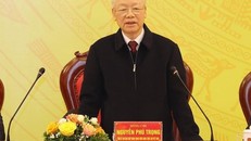 Tổng Bí thư Nguyễn Phú Trọng phát biểu chỉ đạo hội nghị. Ảnh: Trí Dũng/TTXVN) 