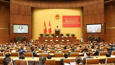 Hội nghị toàn quốc nghiên cứu, học tập, quán triệt Nghị quyết Hội nghị Trung ương 6 khóa XIII. (Ảnh: Phương Hoa/TTXVN)