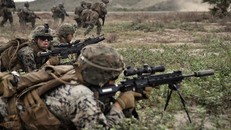 Binh sĩ Mỹ tham gia cuộc tập trận chung thường niên Hổ mang Vàng Mỹ - Thái Lan tại tỉnh Rayong, Thái Lan, ngày 28/2/2020. Ảnh: AFP/TTXVN