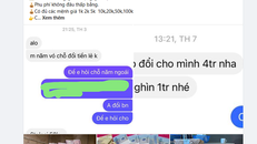 Quảng cáo đổi tiền mới trên mạng xã hội. (Nguồn: Vietnam+)