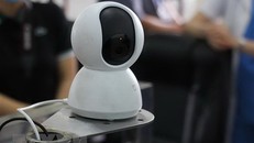 Cận cảnh robot BK-AntiCovid do trường Đại học Bách khoa-Đại học Đà Nẵng chế tạo. (Ảnh: Văn Dũng/TTXVN)