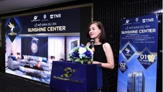 Đại diện chủ đầu tư, bà Đỗ Thị Hồng Nhung – Tổng Giám Đốc Sunshine Housing phát biểu tại buổi lễ