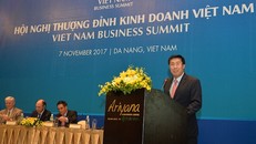 Ông Lê Thành Trung, Phó TGĐ HDBank chia sẻ về hỗ trợ doanh nghiệp nhỏ tiếp cận vốn vay tại sự kiện Hội nghị thượng đỉnh kinh doanh