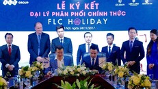 Ông Trần Quang Huy - Tổng Giám đốc, đại diện Tập đoàn FLC ký hợp đồng hợp tác