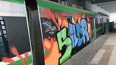 Hình ảnh vẽ trên tàu. Ảnh: Otofun