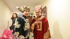 Tạo hình của "Táo Kinh tế" Quang Thắng trong Táo quân 2018.