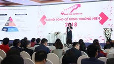 Giám đốc khối tiếp thị Nguyễn Thị Vân Anh chia sẻ mục tiêu tăng trưởng năm 2018