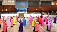  NCT tham gia biểu diễn và thi đấu thể dục dưỡng sinh tại Nhà Thi Đấu Hà Nội