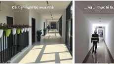 Hình ảnh hài hước khách hàng dự án D'Capitale chế được lan truyền chóng mặt trên mạng xã hội.