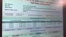 Kết quả phiên đấu giá cổ phần Vinaconex do SCIC sở hữu. Ảnh: MS