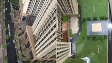 Phối cảnh mặt trước và mặt sau của Tổ hợp dự án khu nhà ở cao tầng kết hợp TTTM, văn phòng cho thuê và trường tiểu học của Văn Phú – Trung Kính đã được phê duyệt.