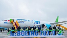 Máy bay Boeing 787-9 Dreamliner của Bamboo Airways.