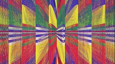 Tác phẩm được thiết kế bằng cách sử dụng Code, gồm 3 tấm chiếu cói (lác) 