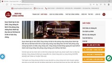 Trang web giới thiệu nghi vấn giả mạoVăn phòng công chứng Hà Nội. 