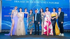 Dàn người đẹp doanh nhân khoe vóc dáng nổi bật tại họp báo Cuộc thi Hoa hậu Du lịch biển Việt Nam