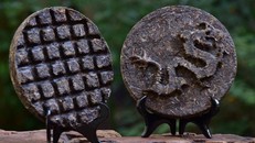 Bánh trà di sản tạo hình con giáp của năm 2024.