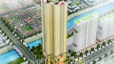 Phối cảnh dự án QMS Top Tower nhìn từ trên cao.