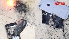 Linh kiện kém chất lượng là nguyên nhân gây cháy nổ. Ảnh: Cắt từ clip