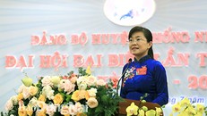 Bà Bùi Thị Bích Thủy tái đắc cử Bí thư Huyện ủy Thống Nhất. Ảnh: Xuân Thời