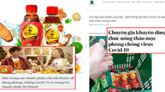 Xuất hiện nhiều tiêu đề khiến người dân lầm tưởng rằng, chỉ cần uống trà Dr. Thanh sẽ phòng chống được Covid-19