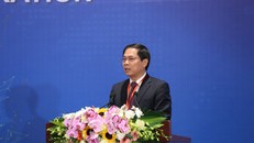Thứ trưởng Thường trực Bộ Ngoại giao Bùi Thanh Sơn phát biểu tại Hội nghị.