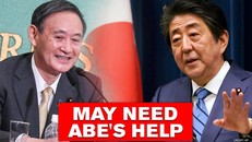 Ông Yoshihide Suga và ông Abe.