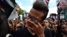 Không khí đau buồn bao trùm Đại học Havana. (Ảnh: EPA)