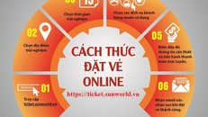 Tiện ích với dịch vụ đặt vé trực tuyến tại hệ thống Sun World