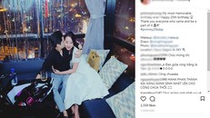 Hình ảnh hôn má của Phan Thành được nhiều fan quan tâm