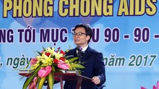 Phó Thủ tướng Vũ Đức Đam nhấn mạnh cần tiếp tục kiên trì trong hoạt động phòng, chống HIV/AIDS, không được chủ quan, lơ là. (Ảnh: Đình Nam)