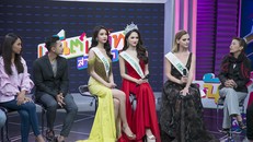 Hương Giang bị hỏi chuyện mua giải Hoa hậu trên sóng trực tiếp của đài Thái Lan