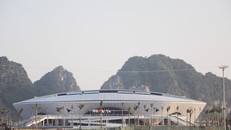 Hình ảnh nhà thi đấu Quảng Ninh hình mai rùa