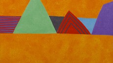 Chiêm ngưỡng tranh tối giản của họa sĩ Lê Thiết Cương qua triển lãm 'Bóng và hình'