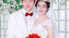 Hình “cưới” của chú rể và cô dâu nhí ở Sóc Trăng.