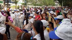 Công nhân Công ty TNHH Nidec Sankyo Việt Nam đình công sáng 3/5