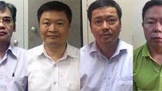 Từ trái qua phải, lần lượt là các ông Từ Thành Nghĩa, Đinh Văn Ngọc, Võ Quang Huy và Nguyễn Tuấn Hùng.