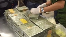 Heroin bị thu giữ lớn nhất từ trước đến nay tại HCM. Ảnh: Công an cung cấp.