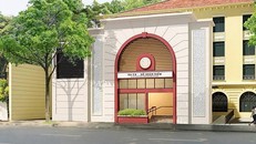 Phối cảnh nhà ga C9 dự kiến đặt cạnh hồ Gươm