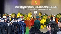 Lễ an táng Chủ tịch nước Trần Đại Quang tại quê nhà Ninh Bình