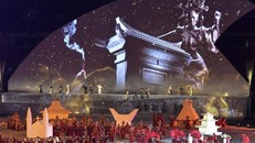 Hình ảnh tại lễ khai mạc Asian Para Games 2018. (Nguồn: Xinhua)