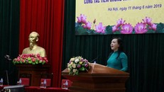 Bộ trưởng Y tế Nguyễn Thị Kim Tiến phát biểu tại Hội nghị