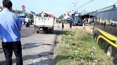 Hiện trường tai nạn (Ảnh VOV)