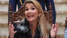 Tổng thống lâm thời Bolivia, Jeanine Anez. Ảnh: EPA