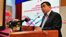 Bộ trưởng Bộ Kế hoạch và Đầu tư Nguyễn Chí Dũng phát biểu tại buổi lễ