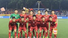 Cận cảnh đội hình xuất phát của U22 Việt Nam. Ảnh: Tiền Phong