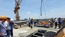 Hà Nội đã cắt sàn mái tầng 18 công trình số 8B Lê Trực