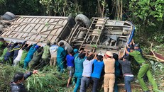 Hiện trường vụ tai nạn. (Ảnh: VnExpress)